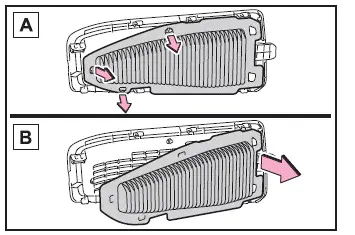 Reinigung der Lufteinlassöffnungen der Hybridbatterie (Traktionsbatterie)